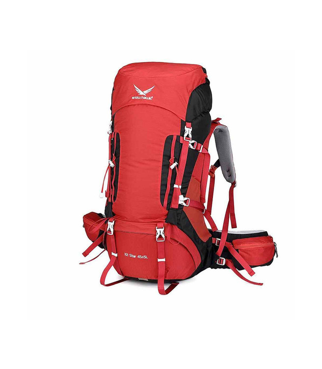 کوله پشتی کوهنوردی اسنوهاک مدل STAR K2 به رنگ قرمز مجهز به زیپ های با کیفیت YKK و جیب های جانبی