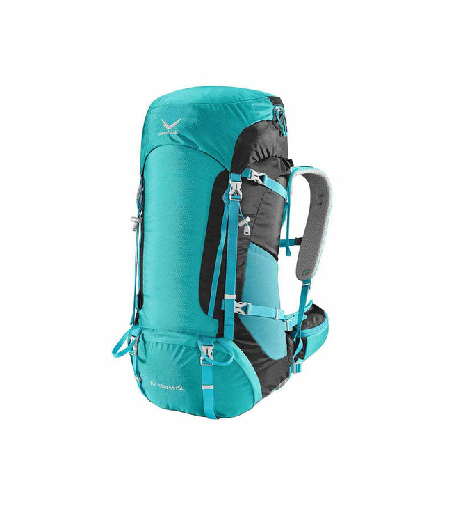 کوله پشتی حرفه ای اسنوهاک استار کی تو ۵۰ لیتری به رنگ سبزآبی مناسب کوهنوردی و کمپینگ