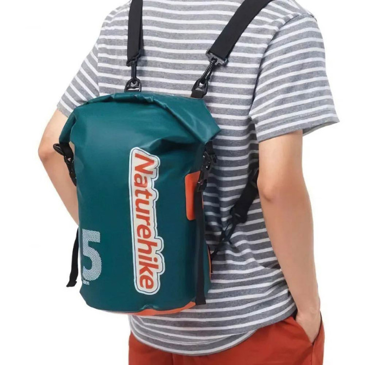 درای بگ ضد آب ۲۵ لیتری نیچرهایک با آستر دولایه برای تفکیک وسایل خشک ومرطوب