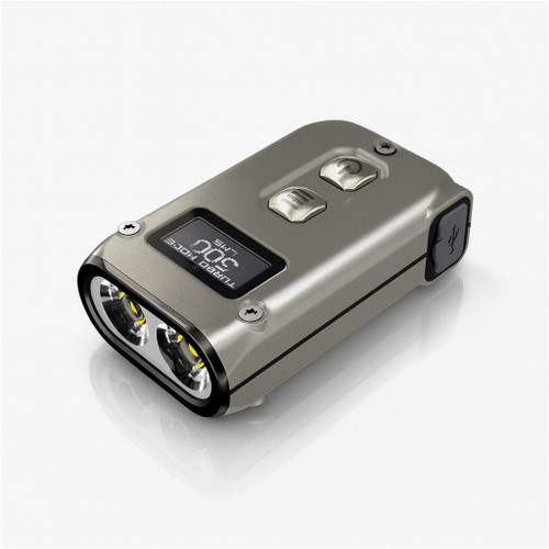 چراغ قوه نایتکر مدل TINI 2TI با بدنه تیتانیومی و نوردهی ۵۰۰ لومن