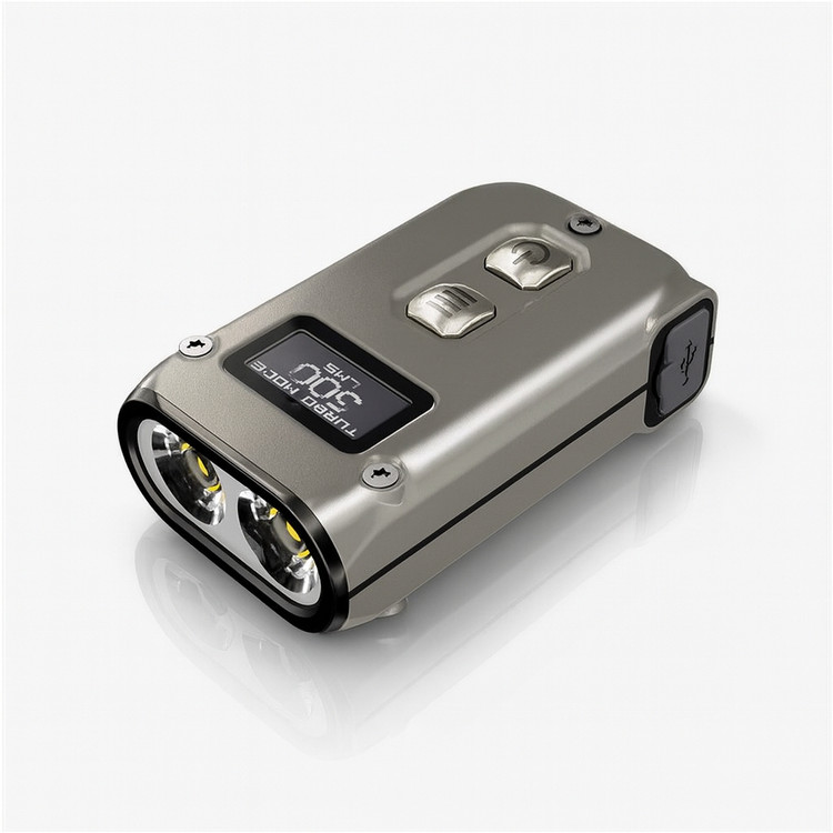 چراغ قوه نایتکر مدل TINI 2TI با بدنه تیتانیومی و نوردهی ۵۰۰ لومن