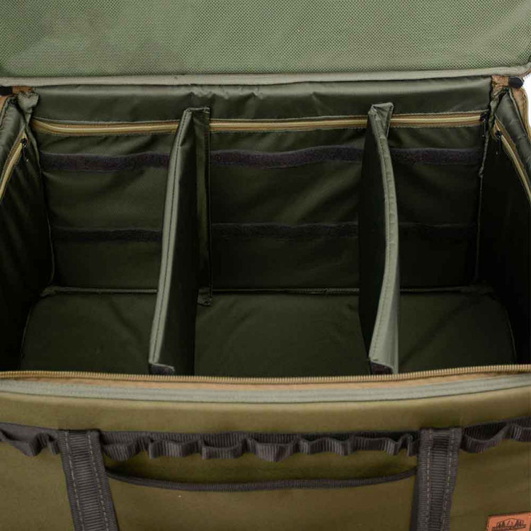 نمای داخلی کیف هپی کمپ با سه دیوایدر متحرک