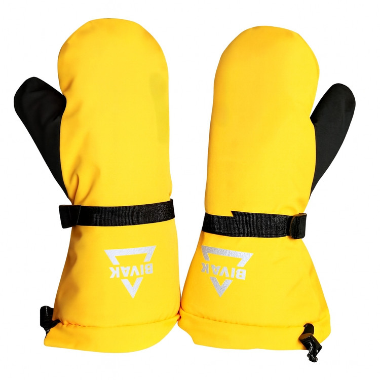 دستکش پر دو انگشتی بیواک عایق پر اردک همراه با کاور حمل و نگهداری