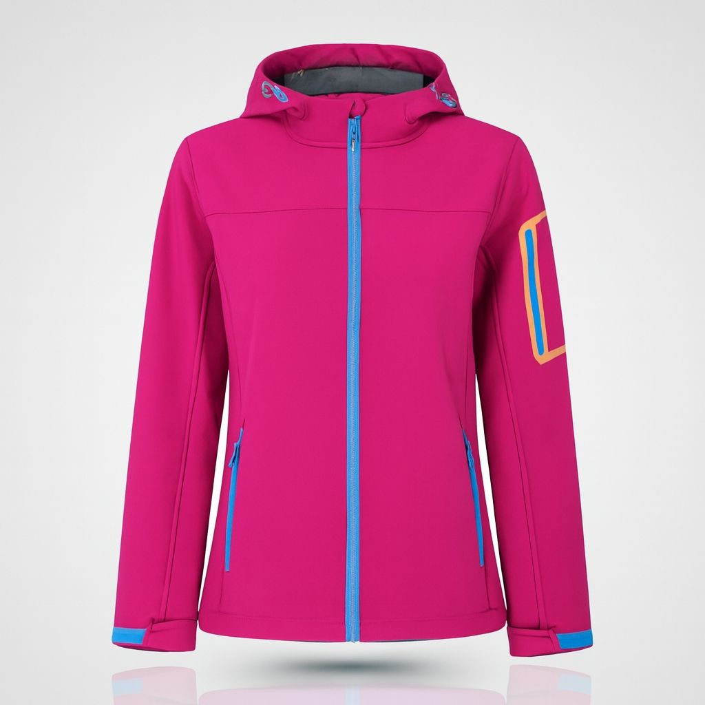 کاپشن زنانه مقاوم در برابر باد صورتی با لایه داخلی پلار گرم و راحت همراه با ارسال فوری