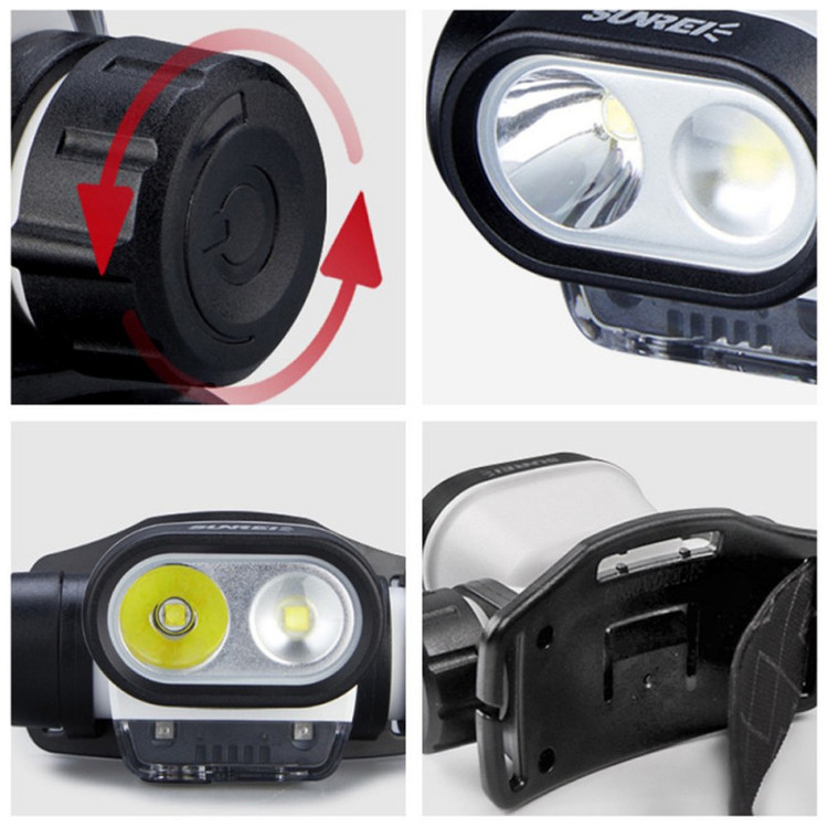 هدلامپ sunree muye 3 با نور قوی و طراحی سبک مناسب کوهنوردی