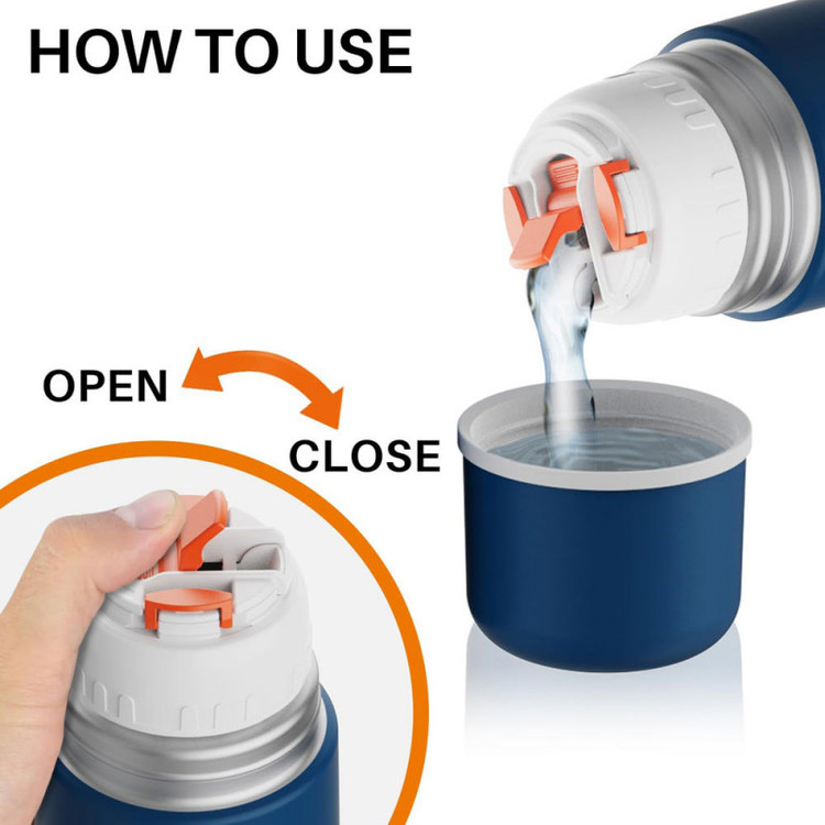 - فلاسک سانتکو بدون BPA با بدنه ضدخش و قابل شستوشو در ماشین ظرفشویی