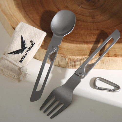 ست قاشق و چنگال تاشو کوهنوردی اسنوهاک از استیل ضدزنگ