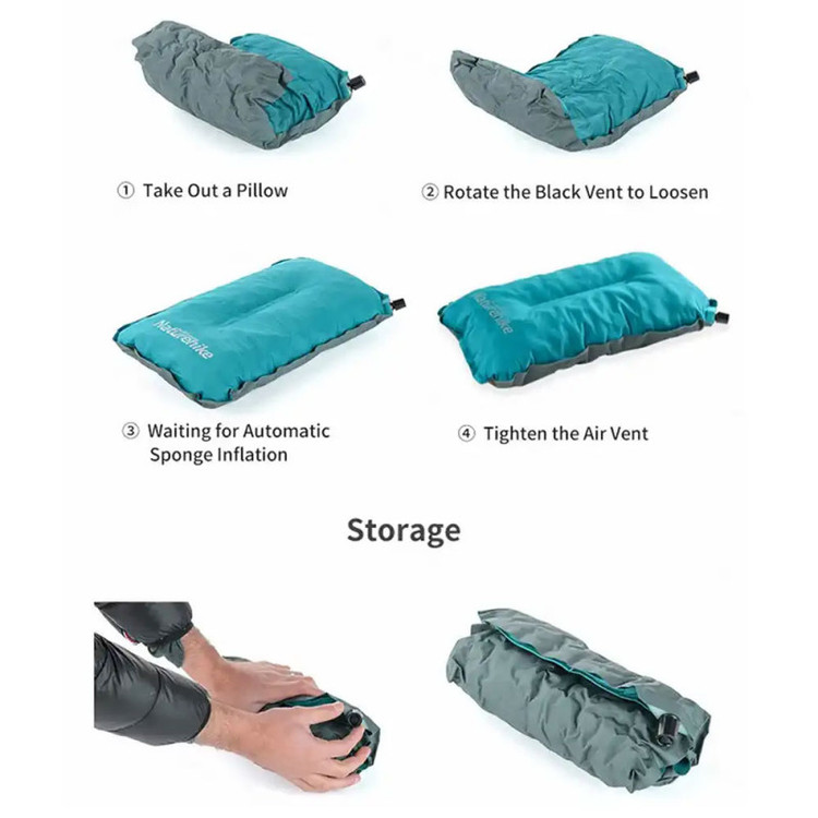 بالشت بادی الیافدار NH17A001-L سبک مقاوم کم حجم