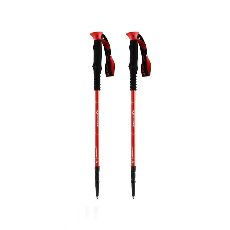 باتوم کوهنوردی پیچی اسنوهاک مدل STPR303 رنگ قرمز