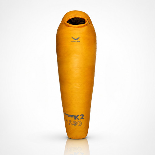 کیسه خواب پر اسنوهاک مدل k2-1200 مناسب کوهنوردی کمپینگ و ارتفاعات رنگ زرد