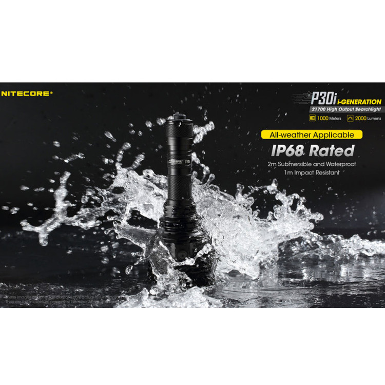 چراغ قوه کمپینگ نایتکر P30i با استاندارد ضدآب IP68