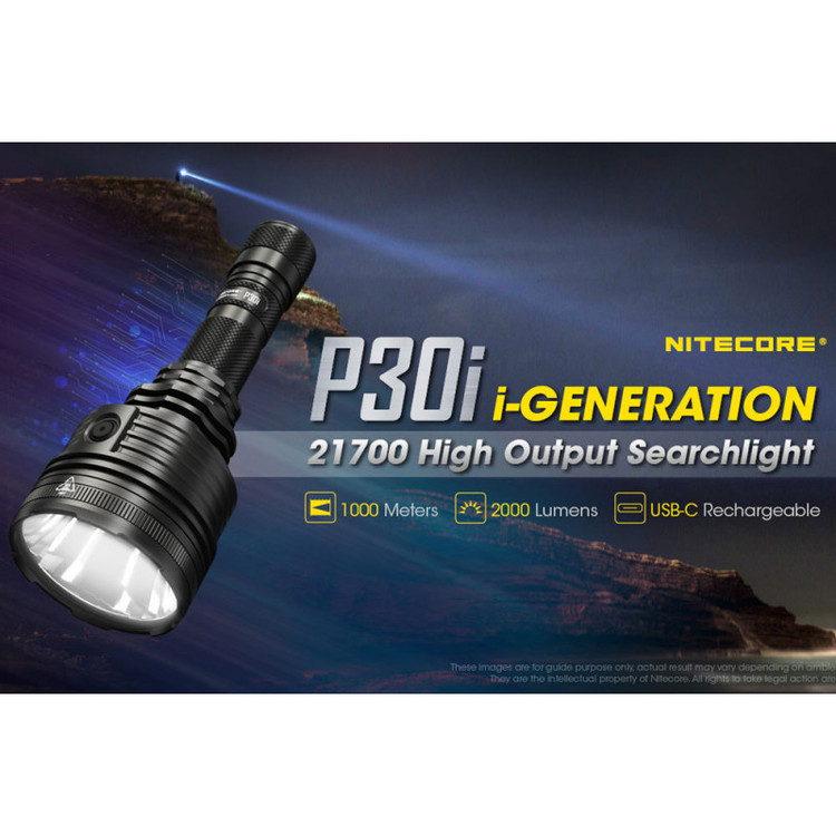 چراغ قوه تاکتیکال Nitecore P30i با برد پرتاب نور 1000 متر و حداکثر روشنایی 2000 لومن